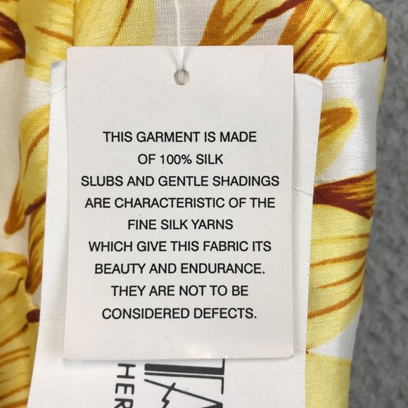 New Vintage CHETTA B 100% Silk Sunflower Print Maxi Dress Size 8 - Picture 11 of 14